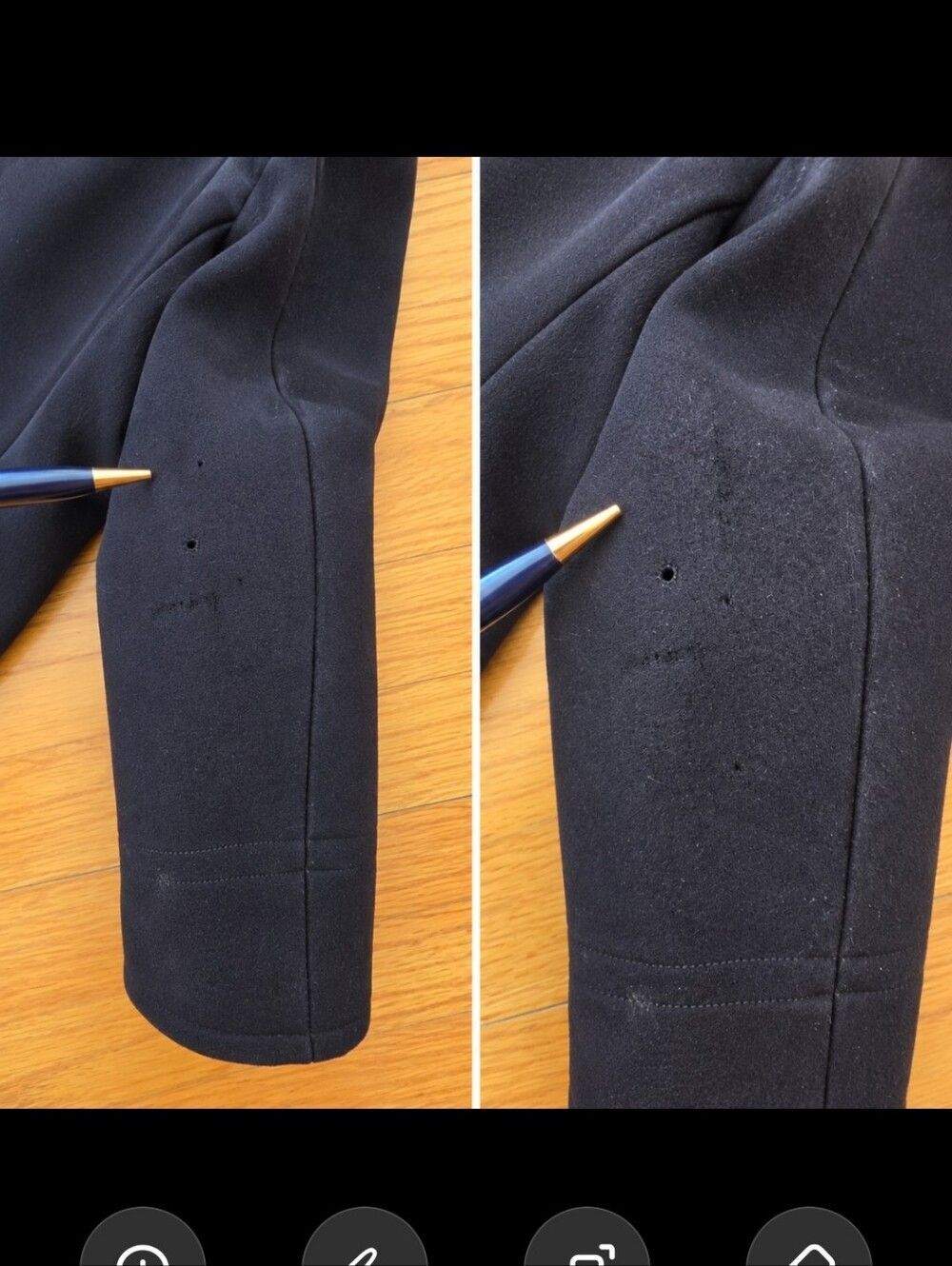Vintage 1950s US Navy Peacoat Naval Clothing Depot Wool Double Breasted Coat S/S - Picture 15 of 15